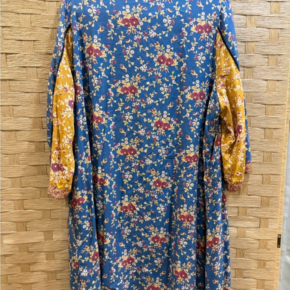 Sundance Multicolor Floral Long Sleeve Dress Size XL - Picture 4 of 5